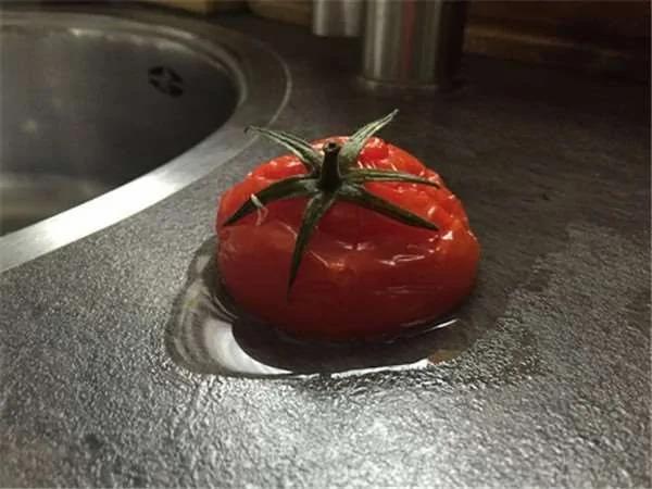 番茄放冷冻库冻成石头!退冰之后竟会有这样的神奇变化…