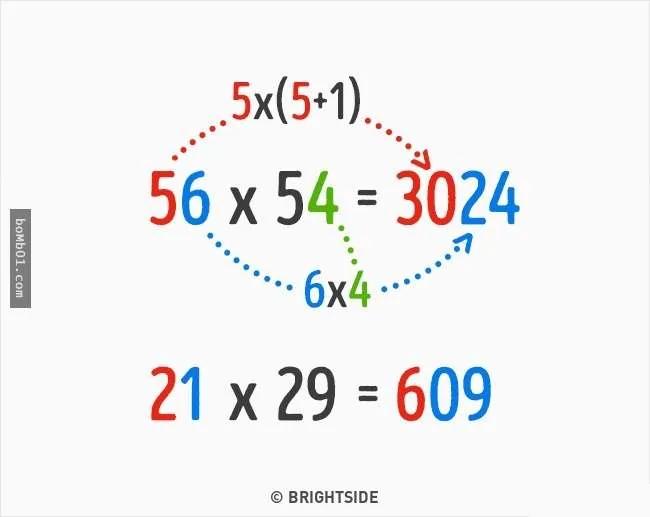 9个“学校老师故意不让你知道”的超简易数学计算法!