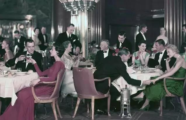 一百年前上流社会的奢华邮轮生活照片