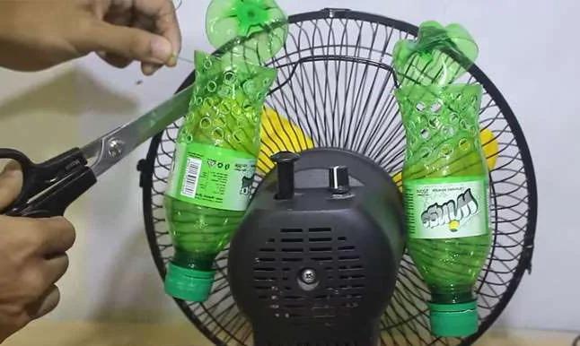 简单又方便 只需要2个塑料瓶就能做出透心凉的“冷气机”