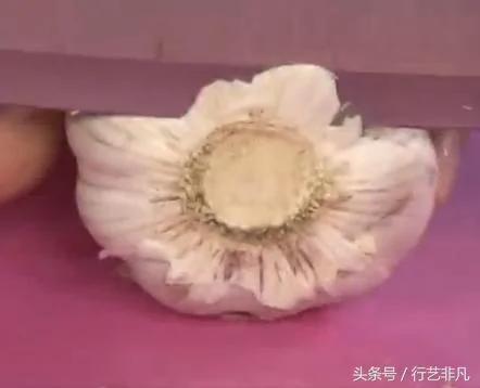 厨师不用手就10秒就可以干干净净去除“大蒜皮” 根本不用刀拍