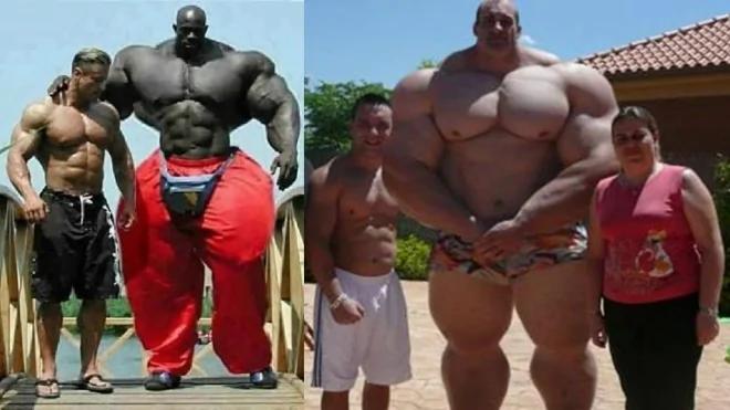 世界上最恐怖的肌肉男 没有脖子 像是怪兽 把人吓死