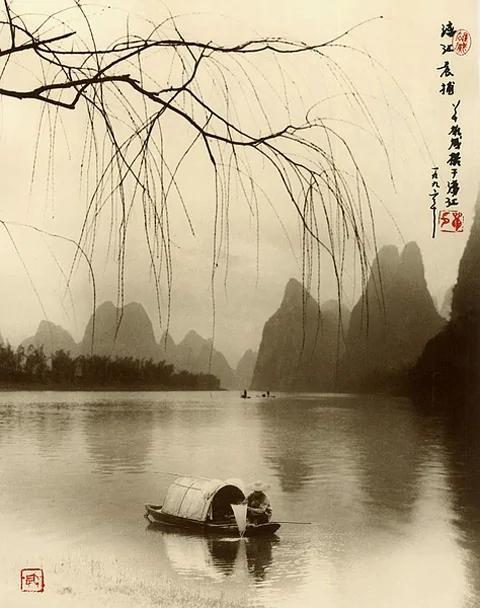 拍摄出来的水墨丹青