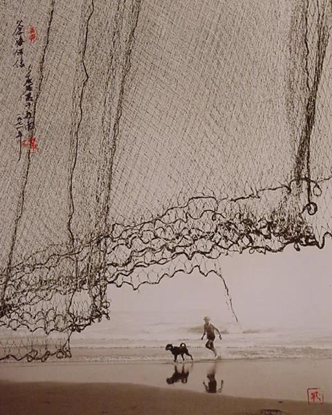 拍摄出来的水墨丹青