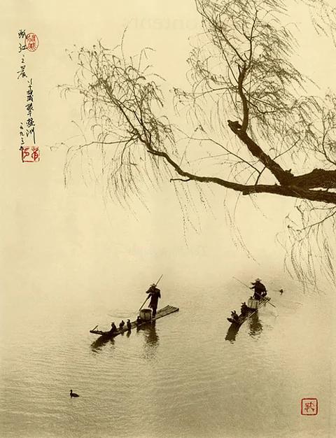 拍摄出来的水墨丹青