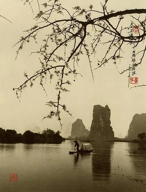 拍摄出来的水墨丹青
