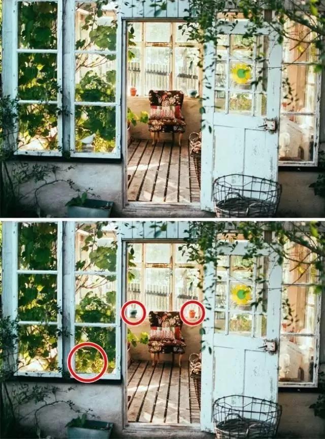 眼力好的人才能找出所有不同 你是吗?不信来测!