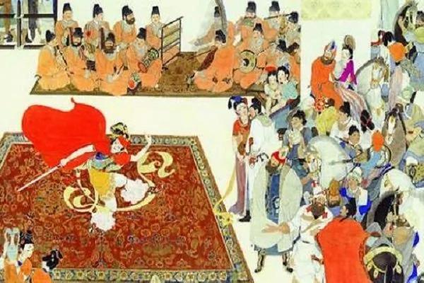 唐朝的“晚会”是啥样?女艺人顶竿可容10多个人