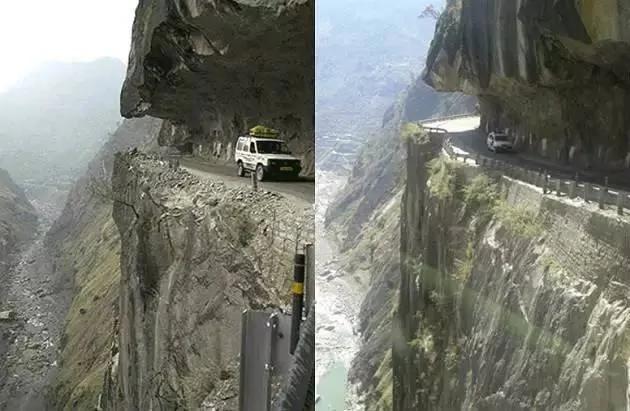 令人胆颤心惊看着也脚软的道路