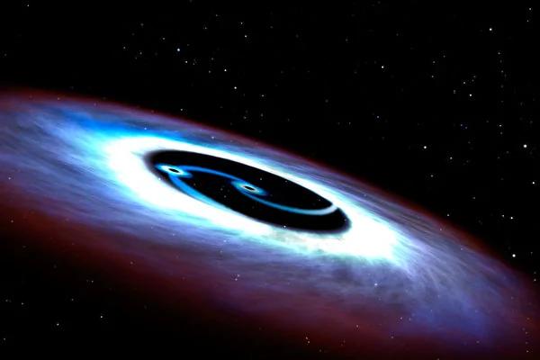 宇宙神秘舞者螺旋星系之双星超级黑洞 阿波罗新闻网