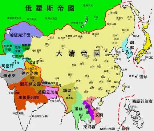 威武雄壮!清朝时中国竟然有19个附属国!