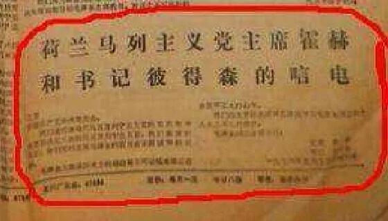 爆笑 特工炮制荷兰马列党 受毛周接见 收巨额革命经费