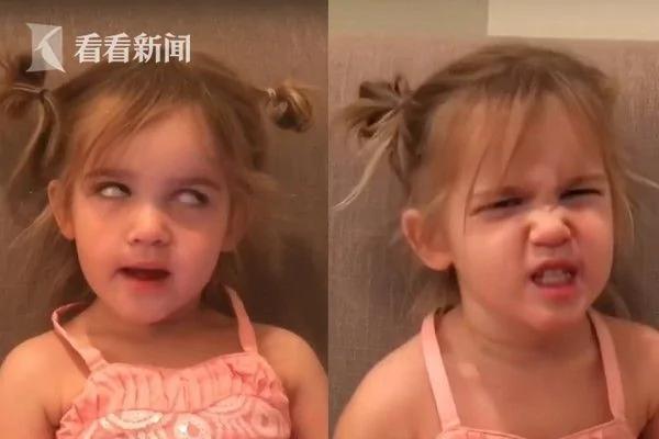 美国"最有态度"2岁女童点评健身 一夜成网红