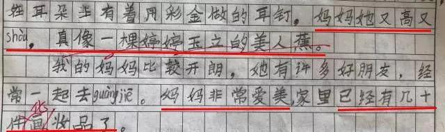 实力坑妈!小学生作文:我妈妈是个多余的中年妇女
