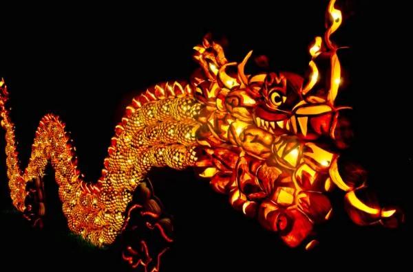 加拿大南瓜灯展 雕刻作品都惟妙惟肖