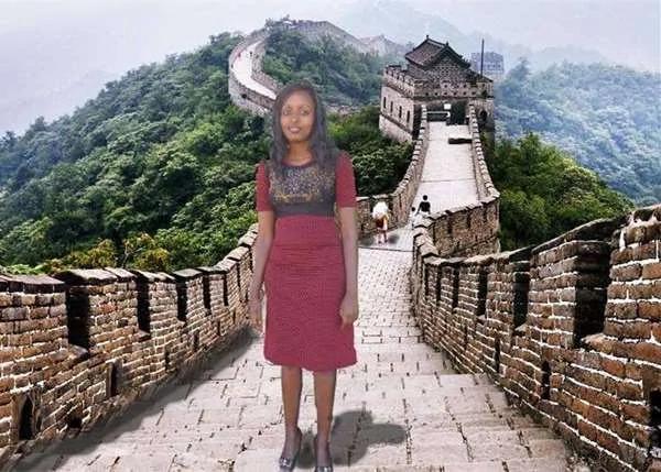 非洲穷女生没钱旅游 把自己的照片P进各地景点 竟有了意想不到的收获!