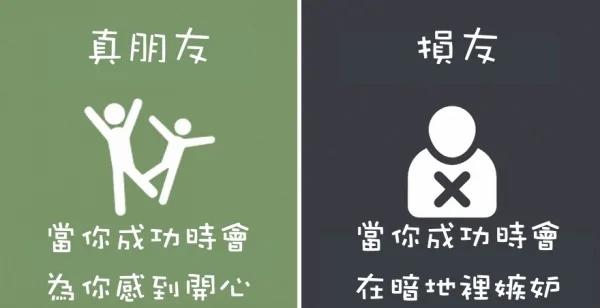 8张图让你秒懂“真朋友”和“损友”的区别!