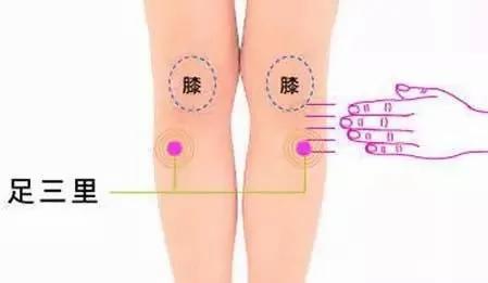 传统中医养生之点足三里
