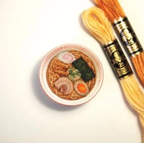 日本“食物刺绣师” 跟真的一模一样