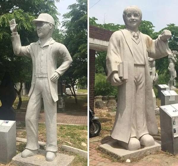 美国这座公园以“公众人物”的石雕引起关注 但游客到此一游后全是“问号”!