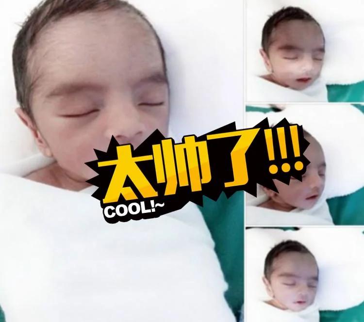 泰国小宝宝一出生就帅到没朋友 直到看到妈妈