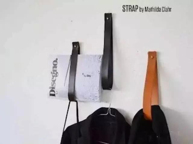 她把旧皮带从中剪断 竟然做成了一件家具!老厉害了