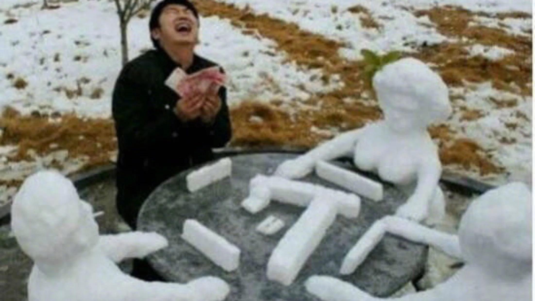 下雪天 被这些南方人民的行为笑哭了