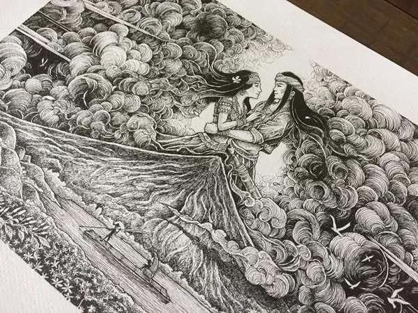 最美火山拍到这“浪漫一幕” 当地人惊呼:“原来流传的爱情故事是真的!”
