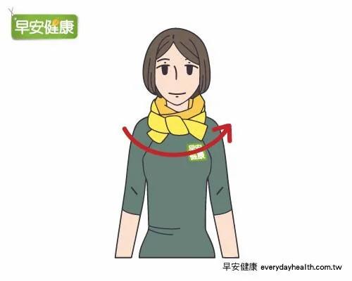 围巾3款围法最保暖 预防鼻子过敏、肩颈酸痛
