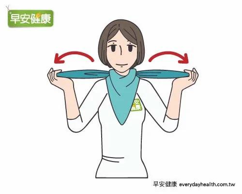 围巾3款围法最保暖 预防鼻子过敏、肩颈酸痛