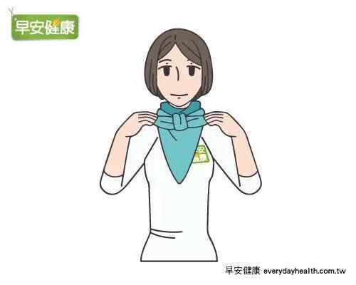 围巾3款围法最保暖 预防鼻子过敏、肩颈酸痛
