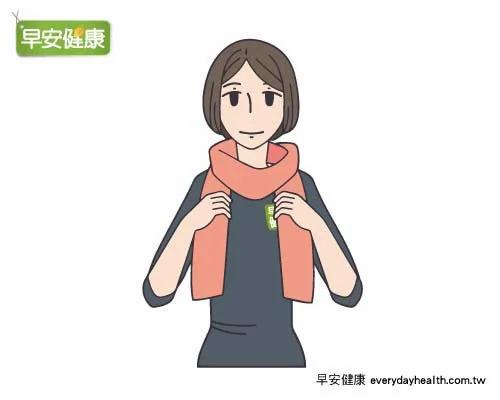 围巾3款围法最保暖 预防鼻子过敏、肩颈酸痛