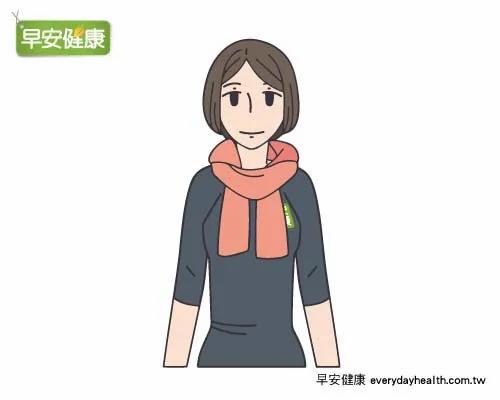 围巾3款围法最保暖 预防鼻子过敏、肩颈酸痛