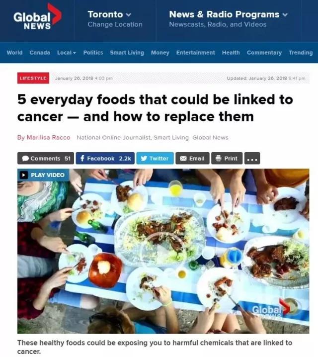 加拿大专家警告华人爱吃五种食物致癌!