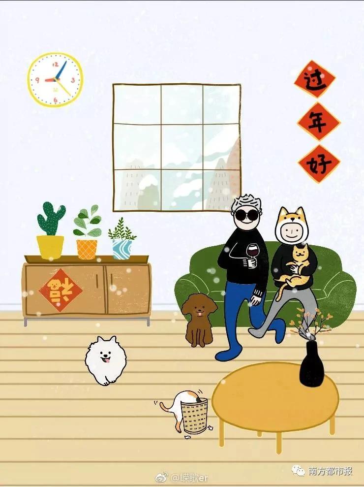 这组有猫有狗、儿女双全的全家福在朋友圈刷屏了