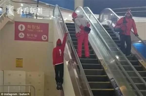 请勿模仿!平昌冬奥会运动员这样乘坐电梯