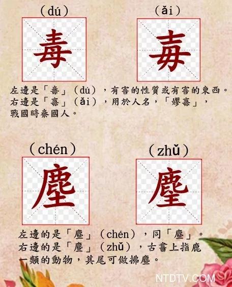 36个“双胞胎”汉字 难倒很多中国人!