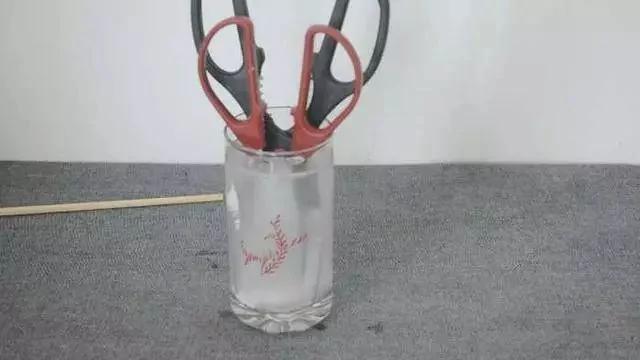 剪刀生锈变钝了怎么办?用它泡一泡 剪刀快速除锈变锋利