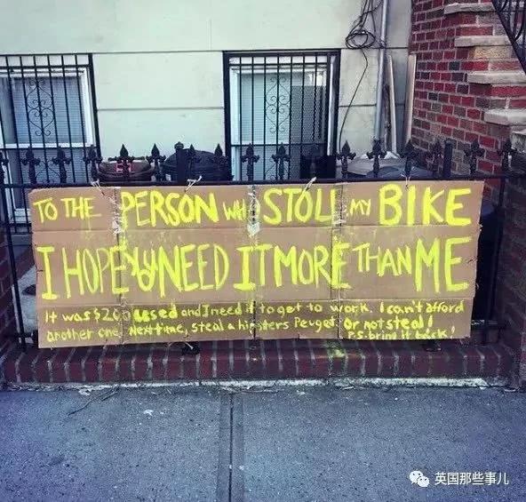 自行车被偷 她在门口挂出警告 门却被敲响三次 每次都是意料外的惊喜