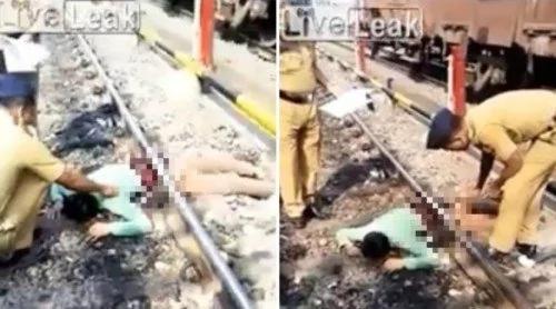 慎入!男子遭火车“腰斩”竟奇迹生还