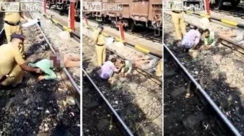 慎入!男子遭火车“腰斩”竟奇迹生还