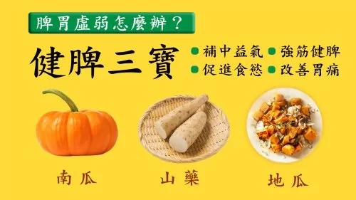 脾胃虚弱怎么办?“健脾三宝”帮帮忙