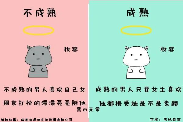 六张图让你一秒知道:成熟男人和不成熟男人差在哪里!