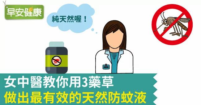 女中医教你用3药草 做出最有效的天然防蚊液