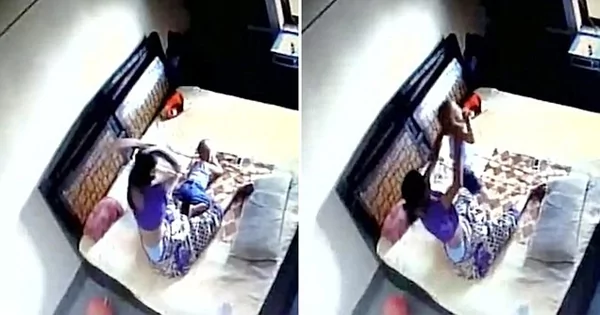 丈夫安装隐藏摄影机偷拍老婆如何照顾儿子 看到拍摄内容心碎地报警!