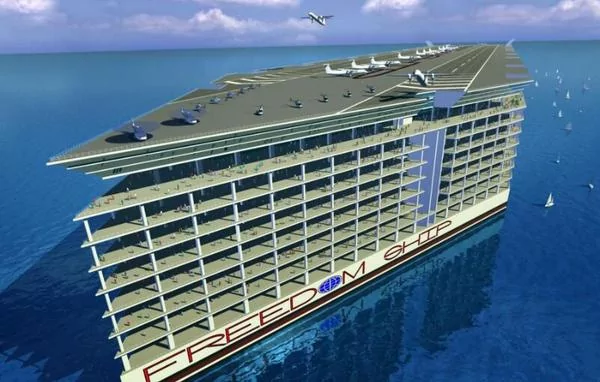 世界首个漂浮城市:一直漂浮海上 重270万吨 两年绕地球一圈!