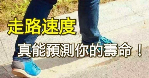 走路速度 真能预测你的寿命 是真的!