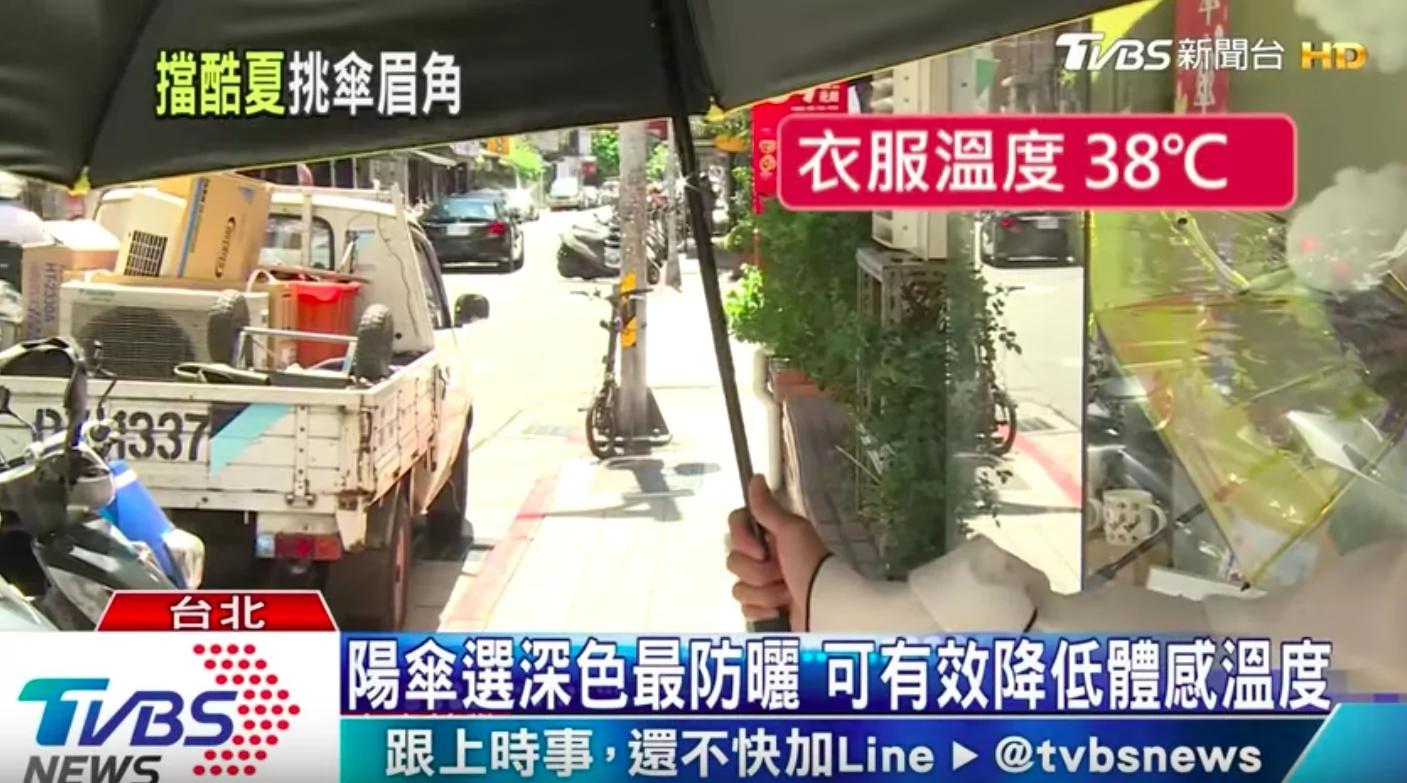 夏日“撑伞降温”颜色大有学问 医师实测“3分钟可降5°C”撑错颜色反而会变黑!