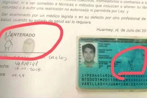 秘鲁男子的奇怪签名让人喷饭