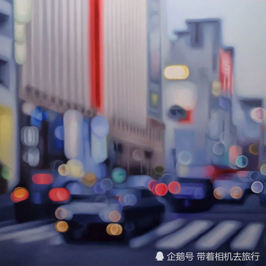近视眼看到的世界什么样?这位画家决定带你体验一下